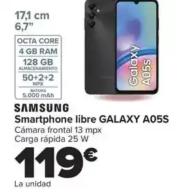 Carrefour Samsung - smartphone libre galaxy a05s oferta