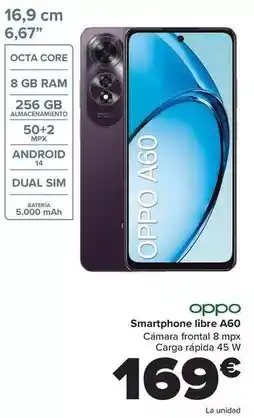 Carrefour Oppo - smartphone libre a60 oferta