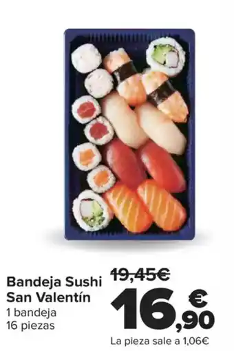 Carrefour Bandeja Sushi San Valentín oferta