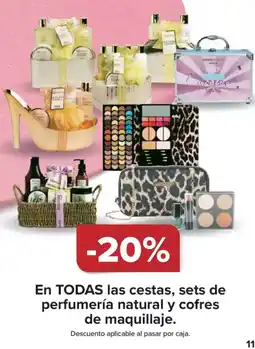 Carrefour En todas las cestas, sets de perfumería natural y cofres de maquillaje. oferta