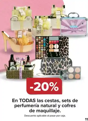 Carrefour En todas las cestas, sets de perfumería natural y cofres de maquillaje. oferta