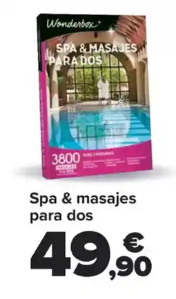 Carrefour WONDERBOX Spa & masajes para dos oferta