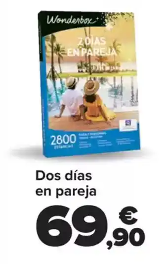 Carrefour WONDERBOX Dos días en pareja oferta