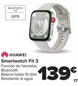 Carrefour HUAWEI Smartwatch Fit 3 oferta