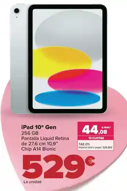 Carrefour iPad 10° Gen oferta