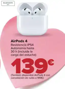 Carrefour AirPods 4 oferta