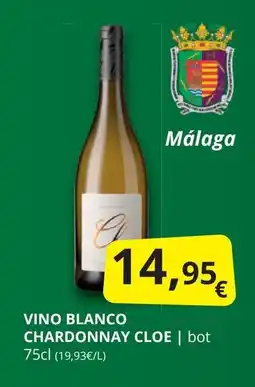 Supermercados MAS Vino blanco chardonnay cloe oferta