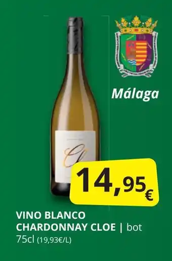 Supermercados MAS Vino blanco chardonnay cloe oferta