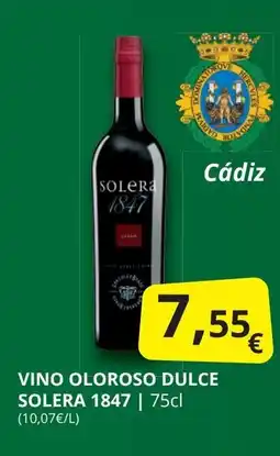 Supermercados MAS SOLERO 1847 Vino oloroso dulce oferta