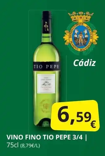 Supermercados MAS TIO PEPE Vino fino oferta