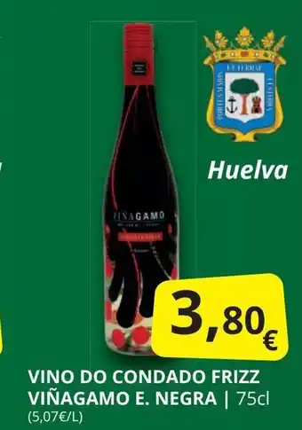 Supermercados MAS Vino do condado frizz viñagamo e. negra oferta