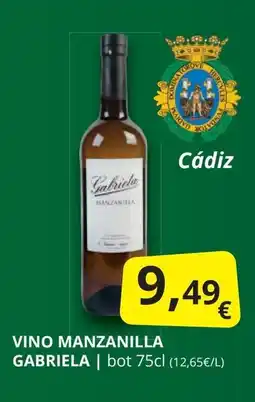 Supermercados MAS GABRIELA Vino manzanilla oferta