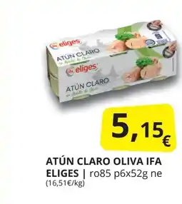 Supermercados MAS IFA ELIGES Atún claro oliva oferta