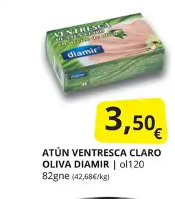 Supermercados MAS DIAMIR Atún ventresca claro oliva oferta