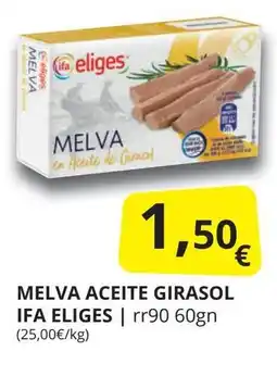 Supermercados MAS IFA ELIGES Melva aceite girasol oferta