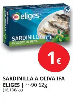 Supermercados MAS IFA ELIGES Sardinilla a.oliva oferta