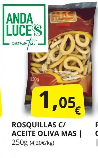 Supermercados MAS MAS Rosquillas c/ aceite oliva oferta