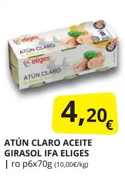 Supermercados MAS IFA ELIGES Atún claro aceite girasol oferta