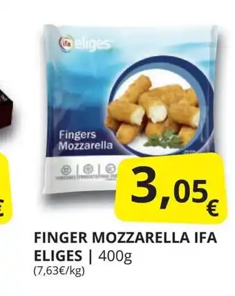 Supermercados MAS IFA ELIGES Finger mozzarella oferta