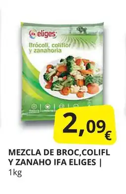 Supermercados MAS IFA ELIGES Mezcla de broc,colifl y zanaho oferta