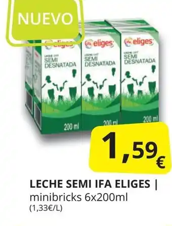 Supermercados MAS IFA ELIGES Leche semi oferta