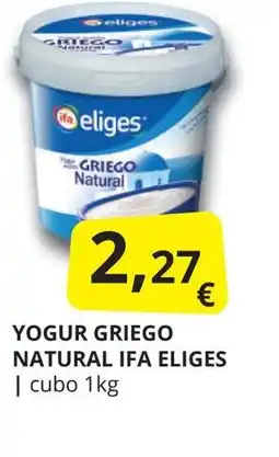 Supermercados MAS IFA ELIGES Yogur griego natural oferta