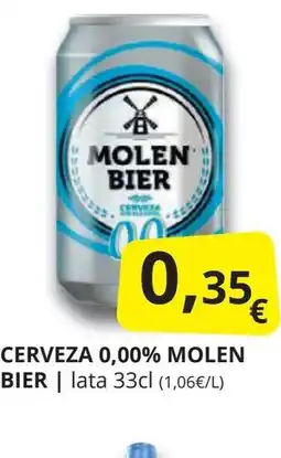 Supermercados MAS MOLEN BIER Cerveza 0,00% oferta