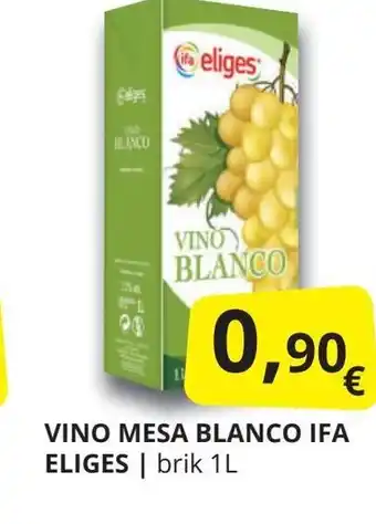 Supermercados MAS IFA ELIGES Vino mesa blanco oferta