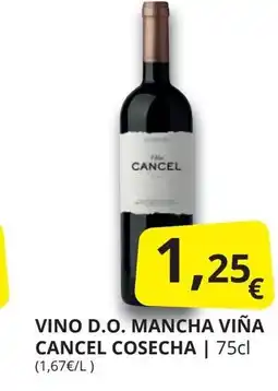 Supermercados MAS Vino d.o. mancha viña cancel cosecha oferta