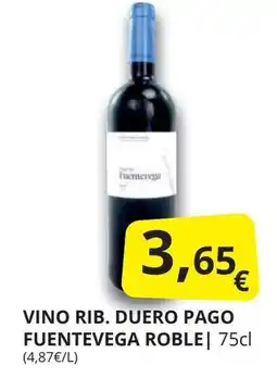 Supermercados MAS Vino rib. duero pago fuentevega roble❘ oferta