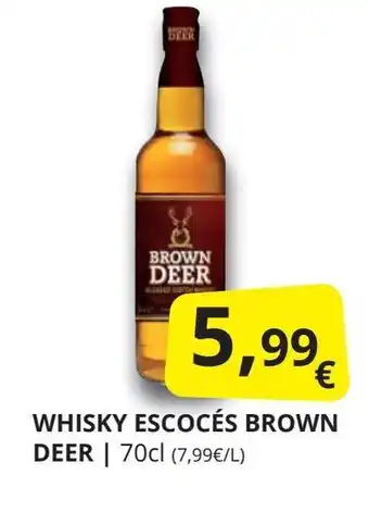 Supermercados MAS BROWN DEER Whisky escocés oferta