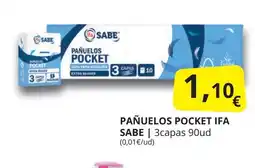 Supermercados MAS IFA SABE Pañuelos pocket oferta