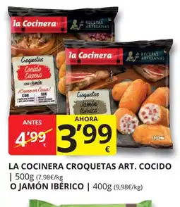 Supermercados MAS LA COCINERA Croquetas art. cocido oferta