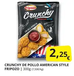 Supermercados MAS FRIPOZO Crunchy de pollo american style oferta