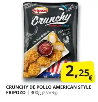 Supermercados MAS FRIPOZO Crunchy de pollo american style oferta