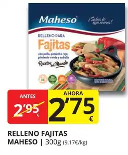 Supermercados MAS MAHESO Relleno fajitas oferta