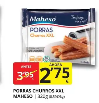 Supermercados MAS MAHESO Porras churros xxl oferta