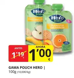 Supermercados MAS HERO Gama pouch oferta