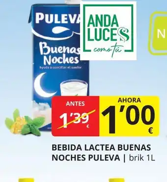 Supermercados MAS PULEVA Bebida lactea buenas noches oferta