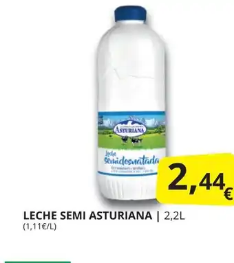 Supermercados MAS ASTURIANA Leche semi oferta