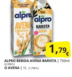 Supermercados MAS ALPRO bebida avena barista oferta