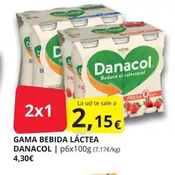 Supermercados MAS DANACOL Gama bebida láctel oferta