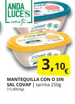 Supermercados MAS COVAP Mantequilla con o sin sal oferta