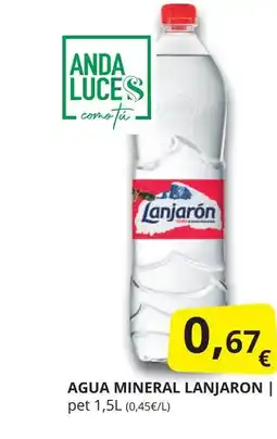 Supermercados MAS LANJARON Agua mineral oferta