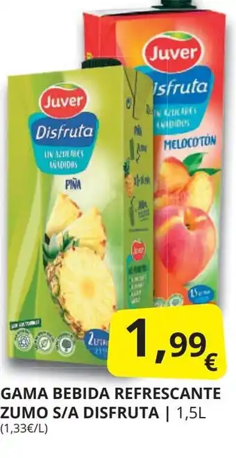 Supermercados MAS Gama bebida refrescante zumo s/a disfruta oferta