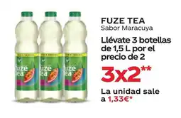 Supermercados MAS FUZE TEA Sabor Maracuya oferta