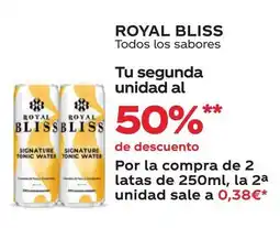 Supermercados MAS ROYAL BLISS Todos los sabores oferta