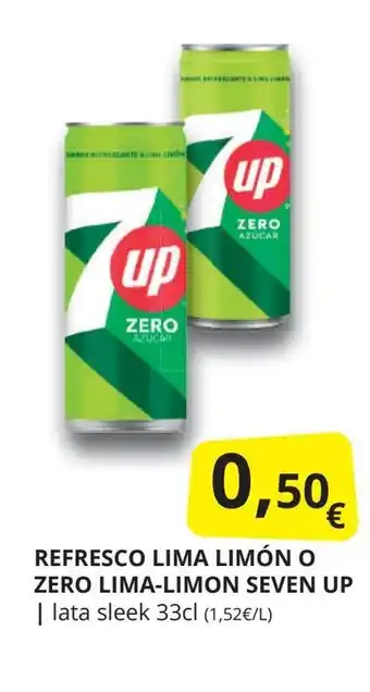 Supermercados MAS SEVEN UP Refresco lima limón o zero lima-limon oferta