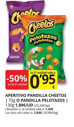 Supermercados MAS Aperitivo pandilla cheetos oferta