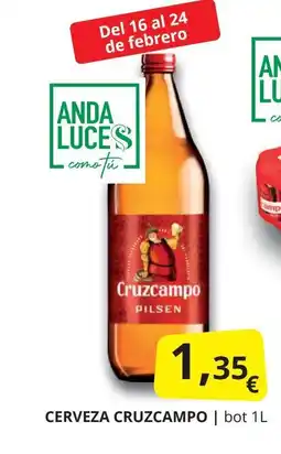 Supermercados MAS CRUZCAMPO Cerveza oferta